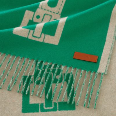 グリーン - レディス, スカーフ、ショール＆マフラー, カシミア